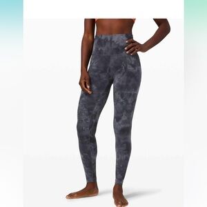 Lululemon Align HR Pant 28” Diamond Dye Asphalt Grey True Navy, Size 2